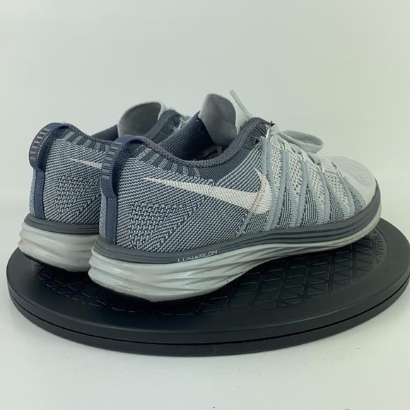 Nike Flyknit Lunar 2 Gray/White Running Shoes 620658-011 Women's Size 8.5 - Picture 6 of 13